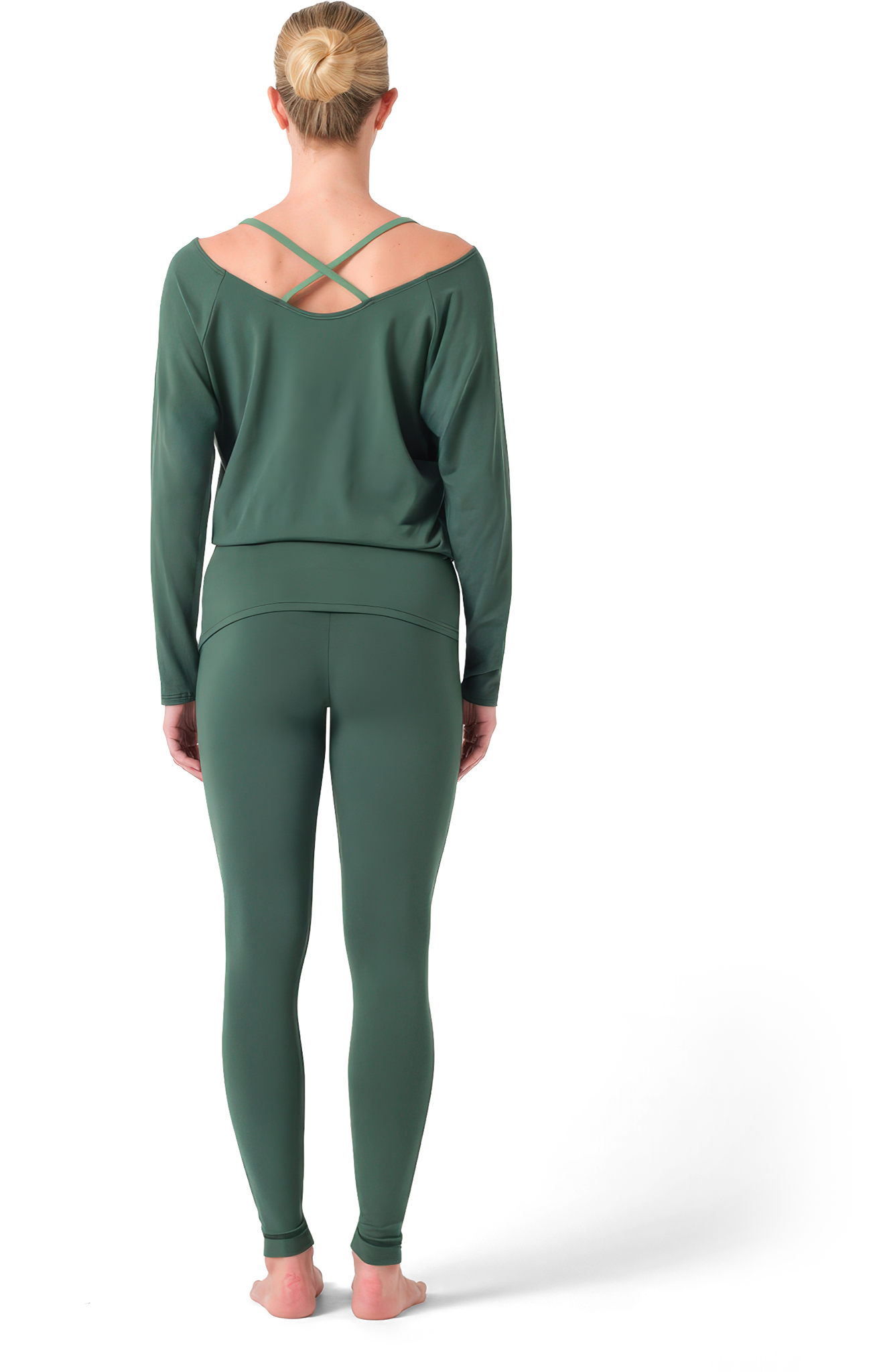 Tempsdanse Aska Bi Cactus Yoga Langarmshirt Mit Kreuztraegern Gruen 127621 06