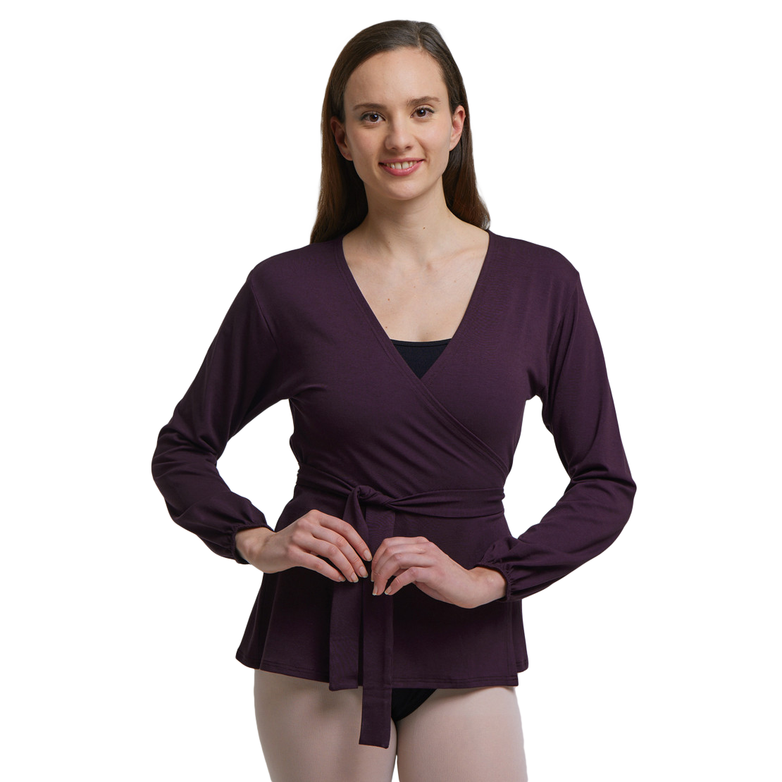 Tempsdanse Avani Fig Lila Wickelcardigan Aus Viskose 01