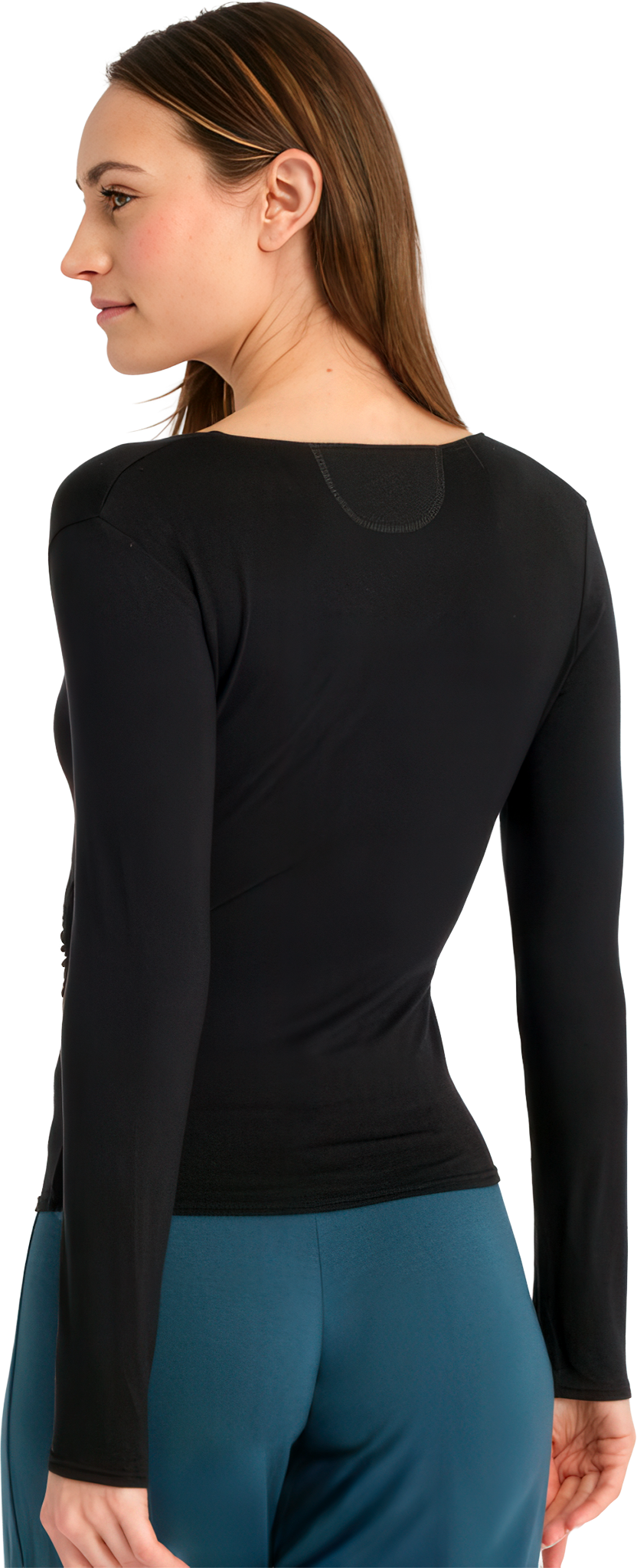 Tempsdanse Babsie Noir Wickelshirt Aus Bambus Viskose Schwarz 103649 02
