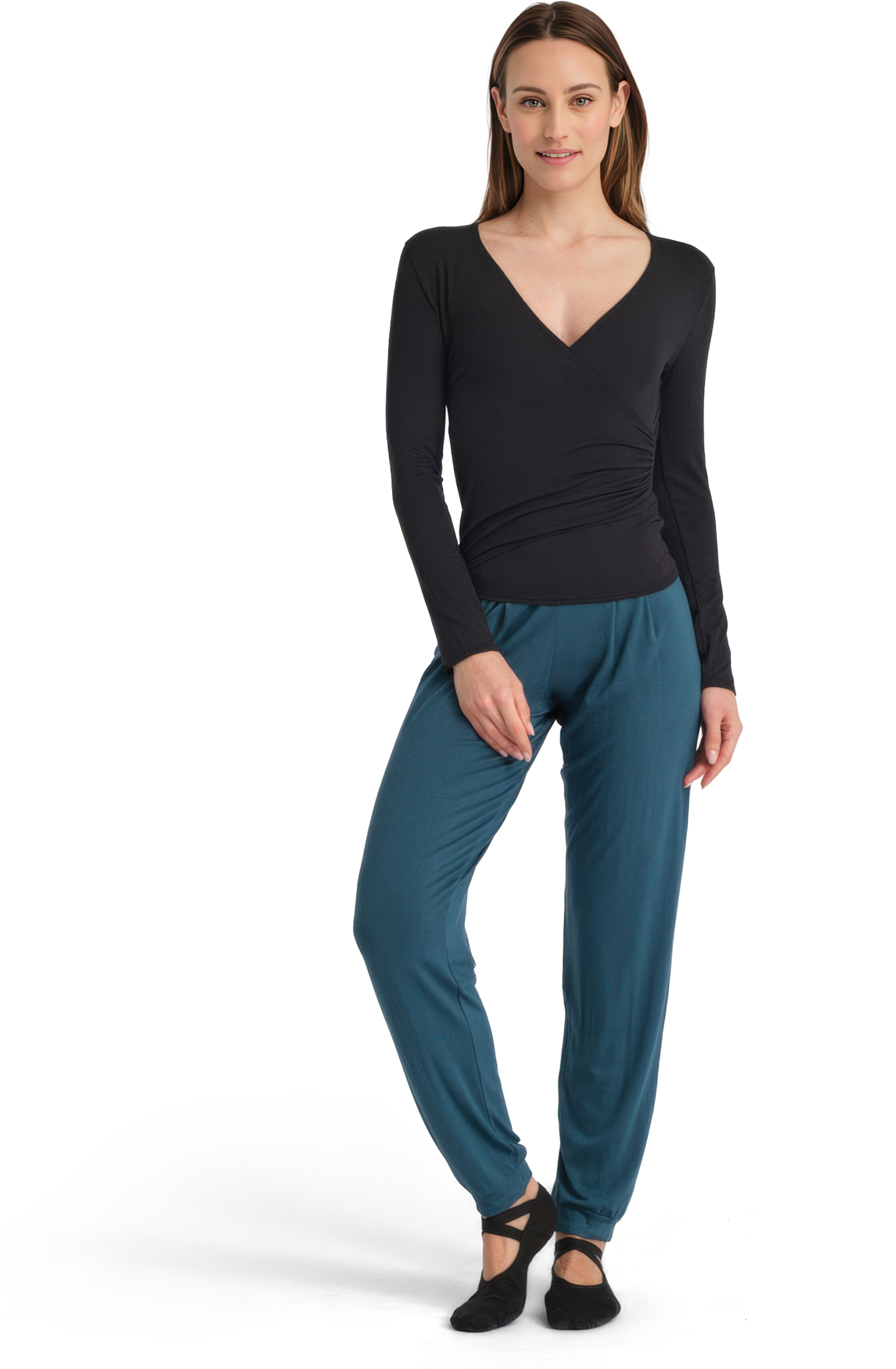 Tempsdanse Babsie Noir Wickelshirt Aus Bambus Viskose Schwarz 103649 03