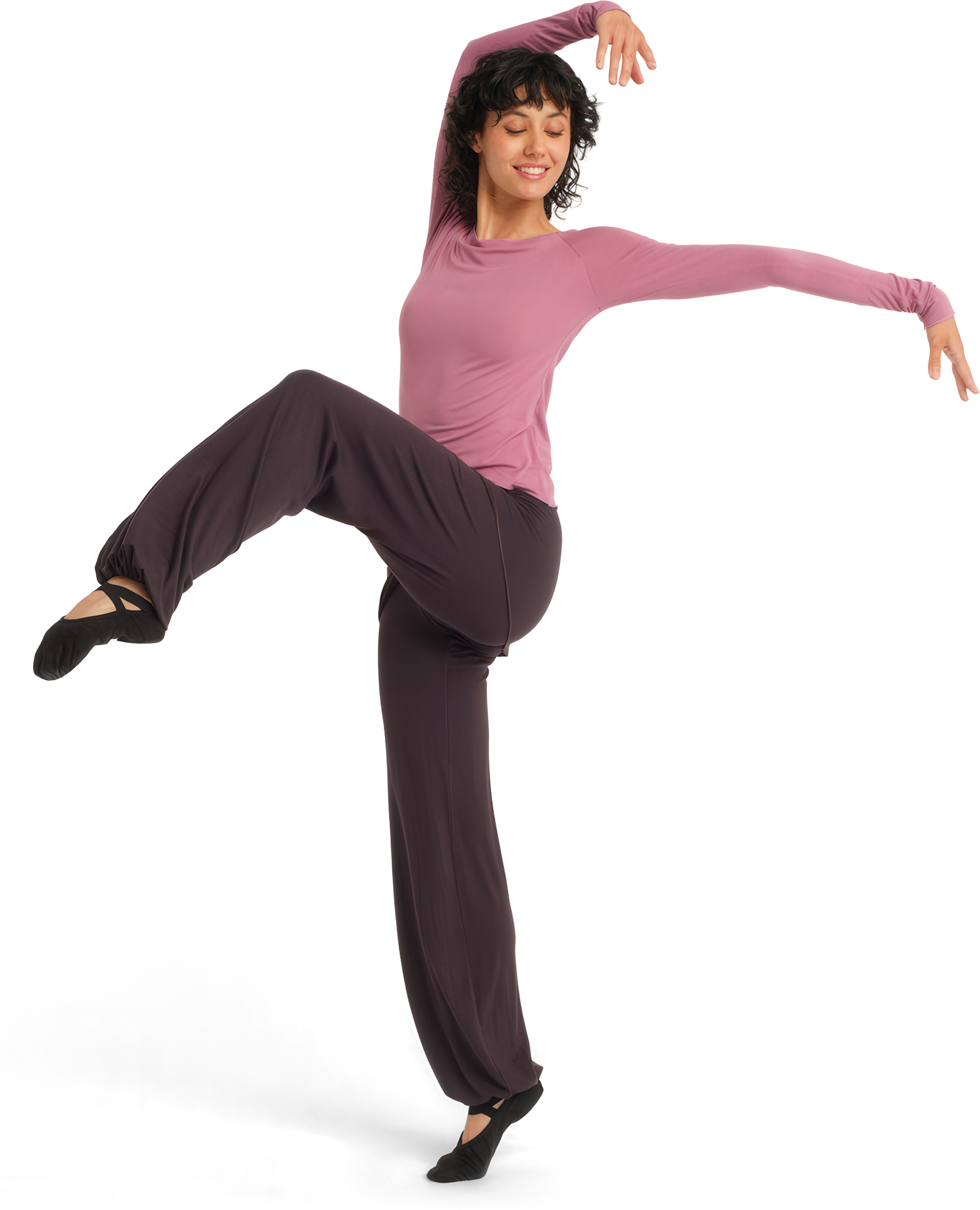 Tempsdanse Baby Carbon Tanzhose Mit Integriertem Rock Braungrau 118037 01