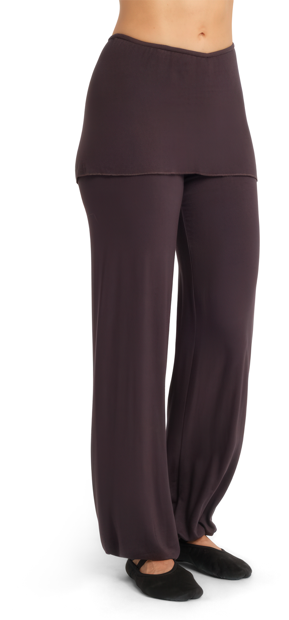 Tempsdanse Baby Carbon Tanzhose Mit Integriertem Rock Braungrau 118037 02