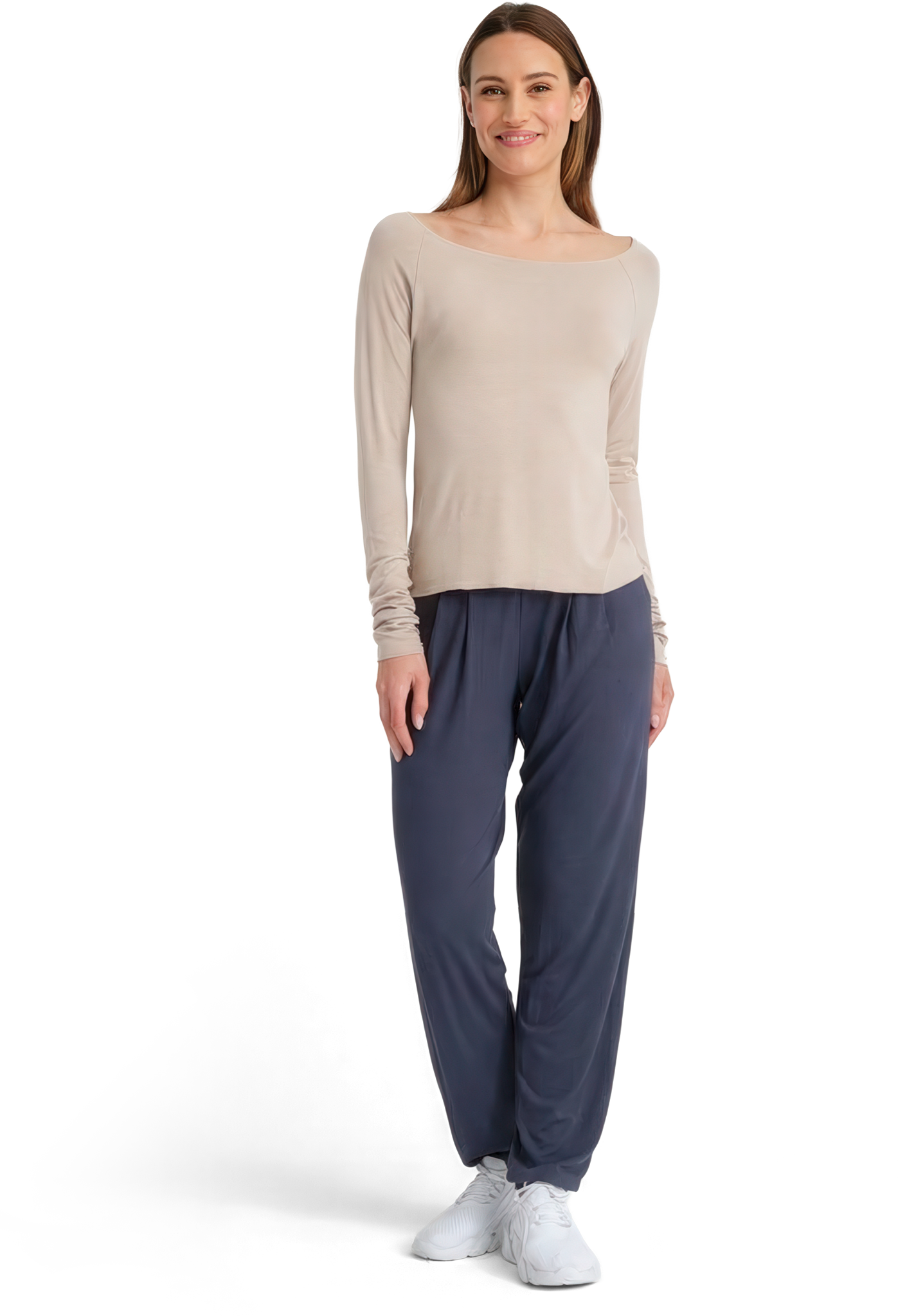 Tempsdanse Baltik Latte Bambus Tanztop Mit Raglan Aermeln Beige 113581 03
