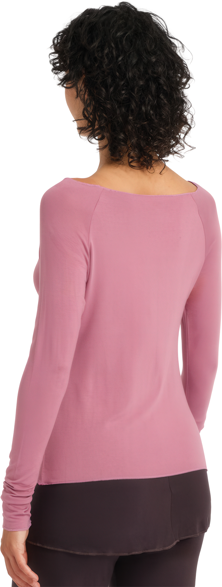 Tempsdanse Baltik Mauve Rose Langaermliges Tanz Shirt Aus Viskose Altrosa 113584 02