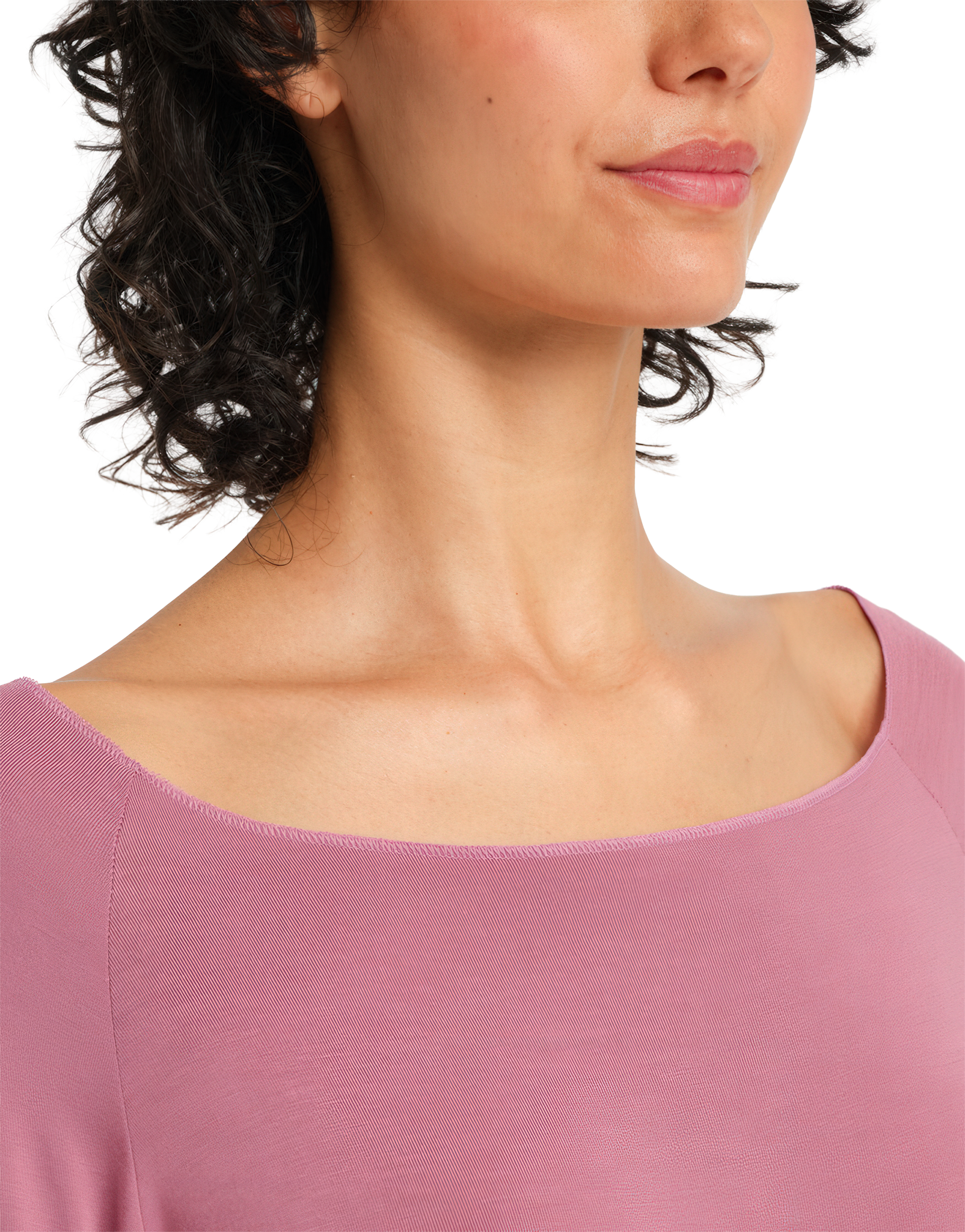 Tempsdanse Baltik Mauve Rose Langaermliges Tanz Shirt Aus Viskose Altrosa 113584 06
