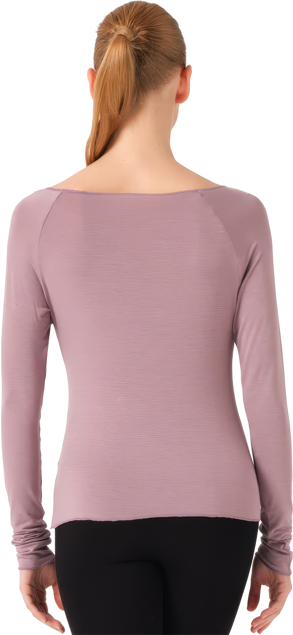 Tempsdanse Baltik Rose De Bois Langarm Tanzshirt Aus Bambus Viskose Altrosa 127788 06