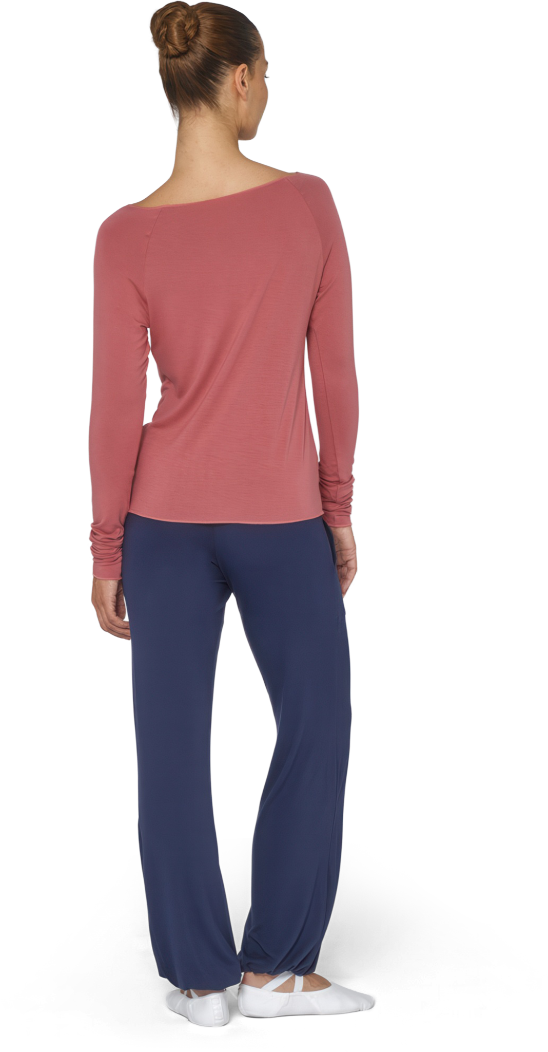 Tempsdanse Baltik Sunset Schlichtes Langarm Shirt Korallen Rot 05