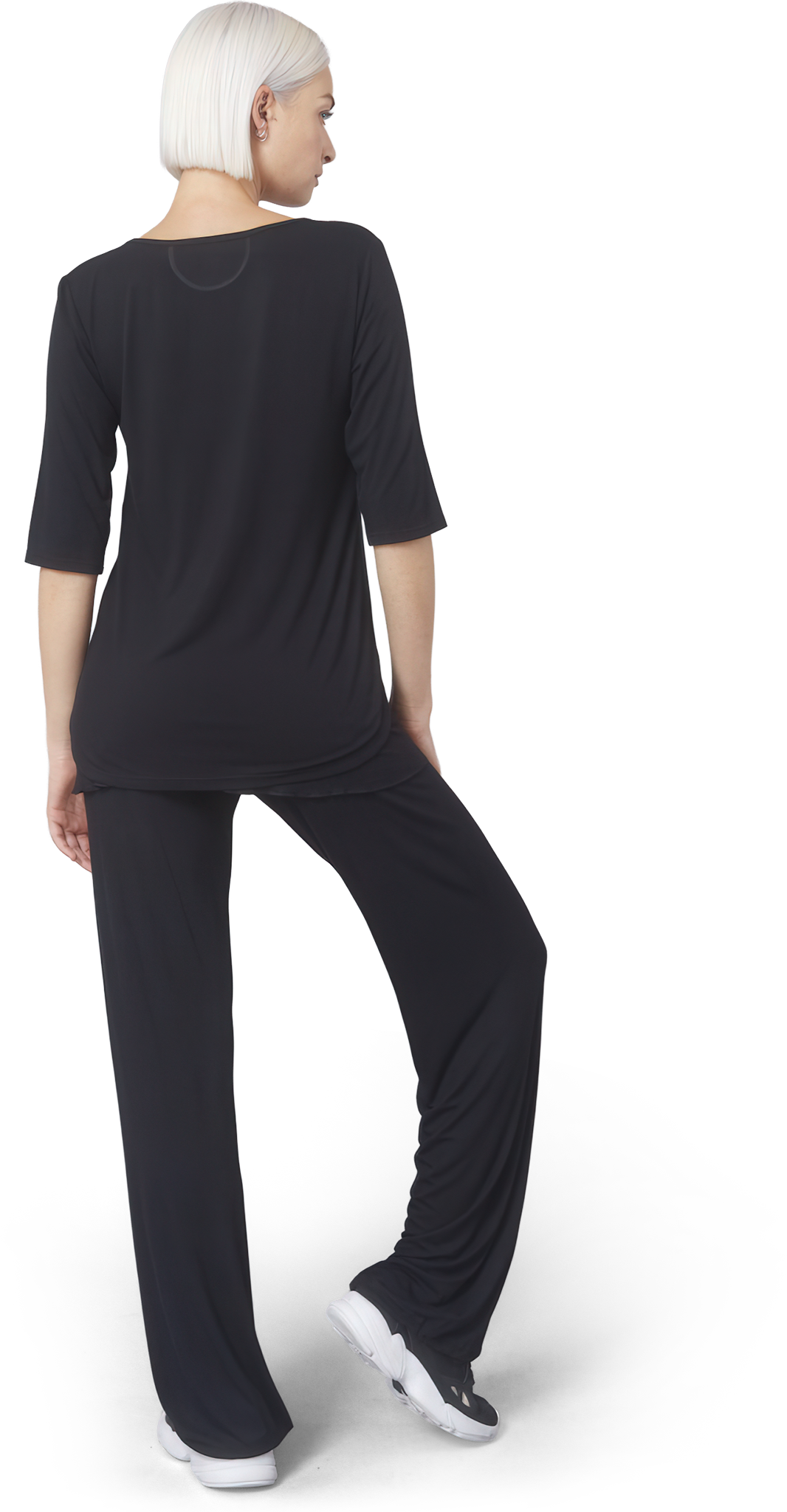 Tempsdanse Bambi Noir Damen Tanzshirt Aus Bambusviskose Schwarz 118047 05