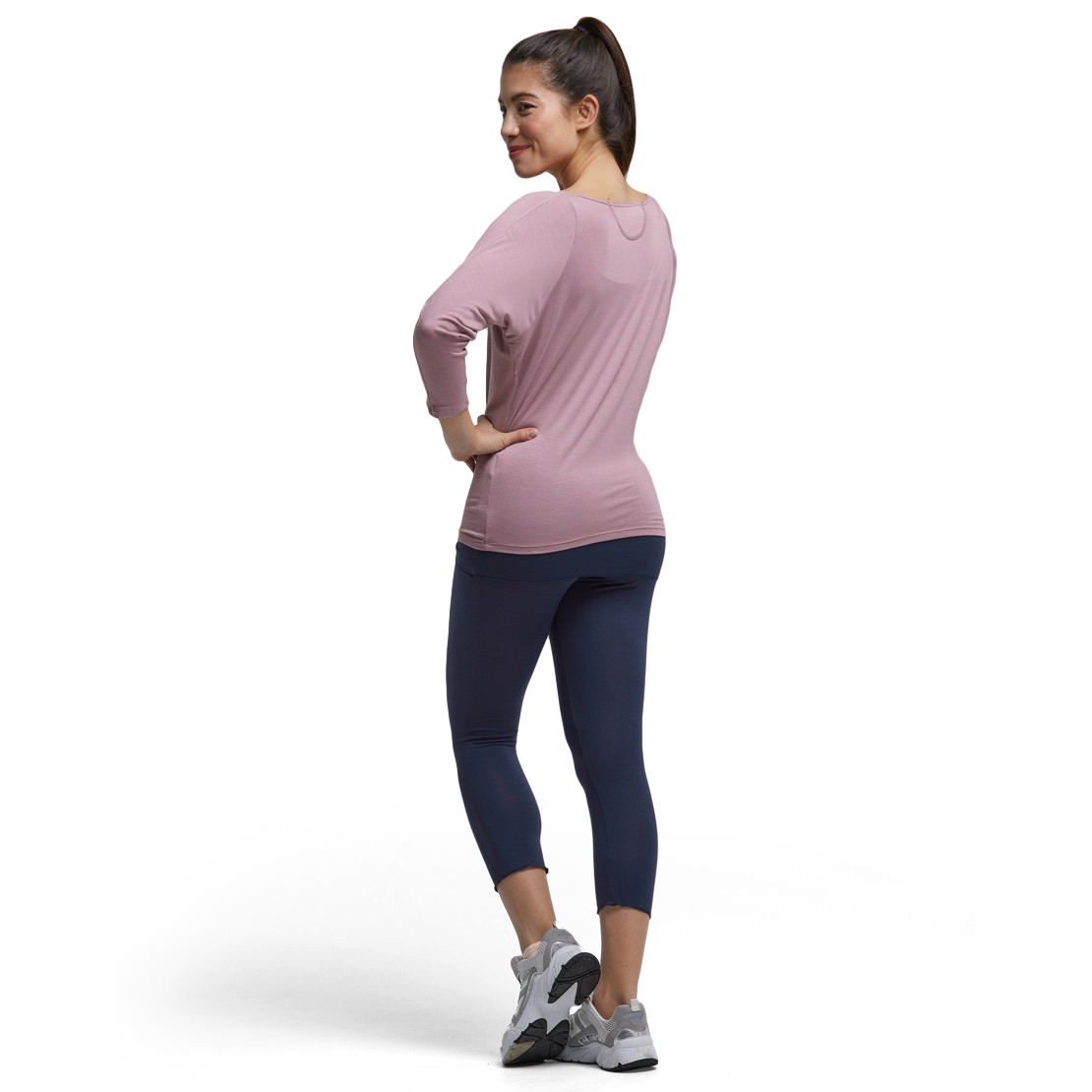 Tempsdanse Bardane Blush Fledermaus Shirt Altrosa 04