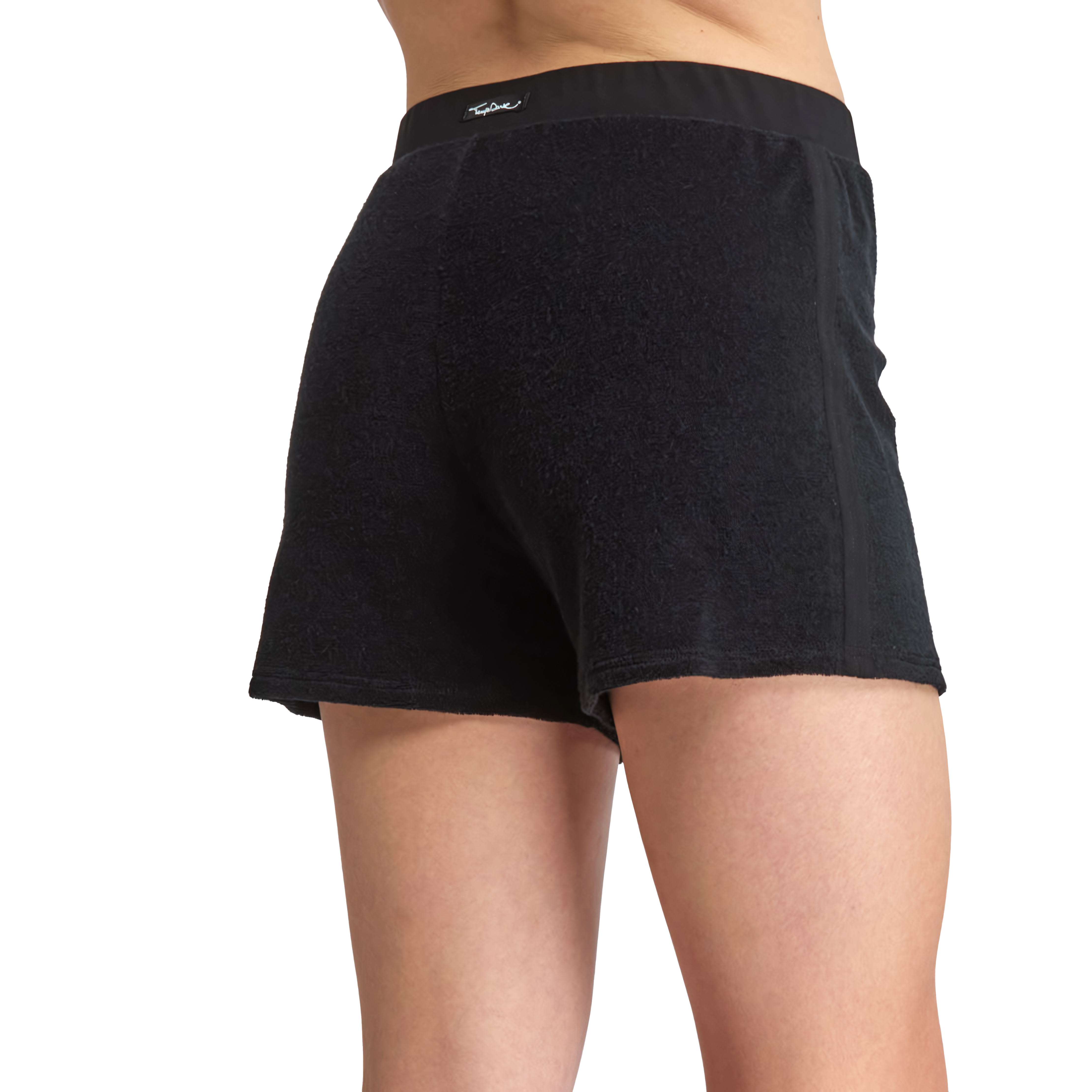 Tempsdanse Caresse Noir Schwarze Frotteeshorts 05