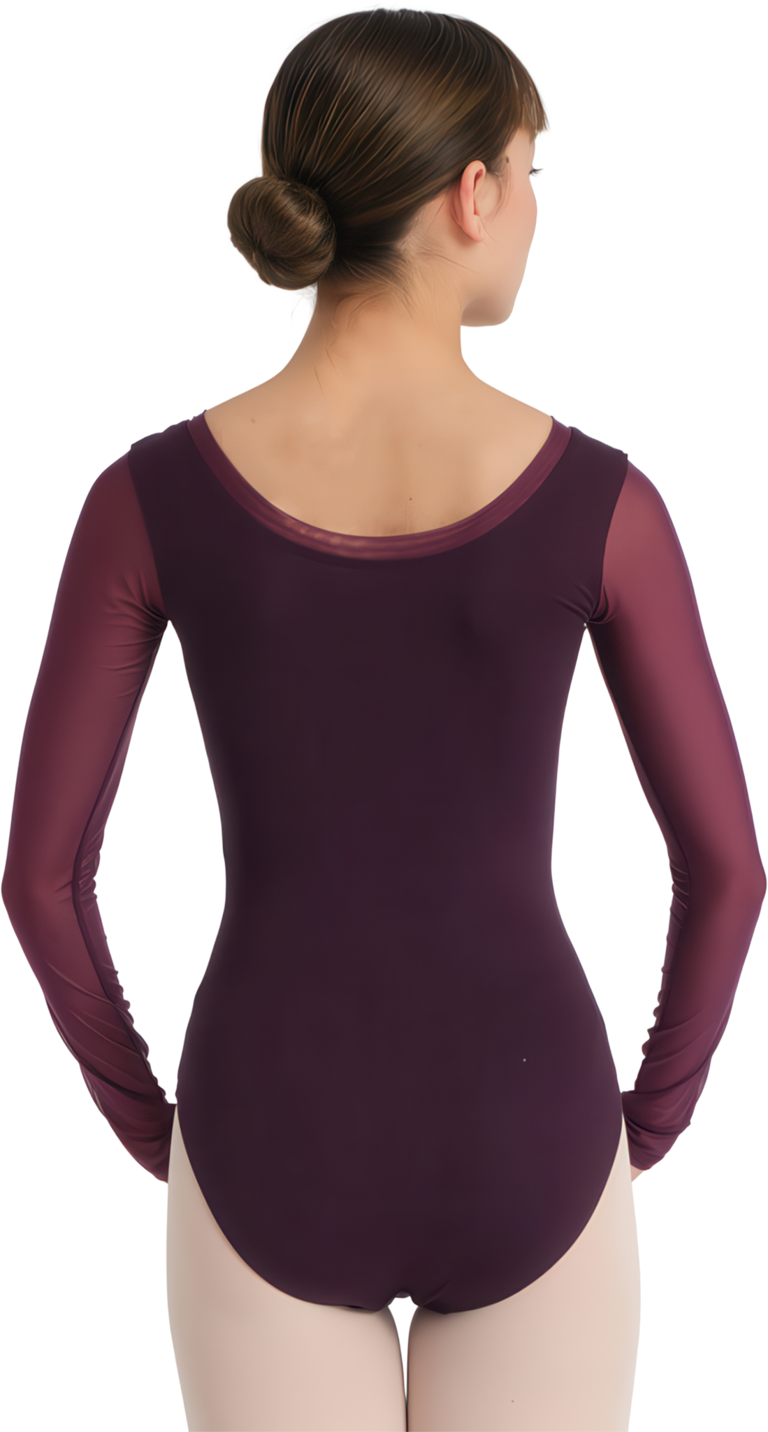 Tempsdanse Decibel Fig Lila Tanztrikot Mit Langen Mesh Aermeln 113600 02