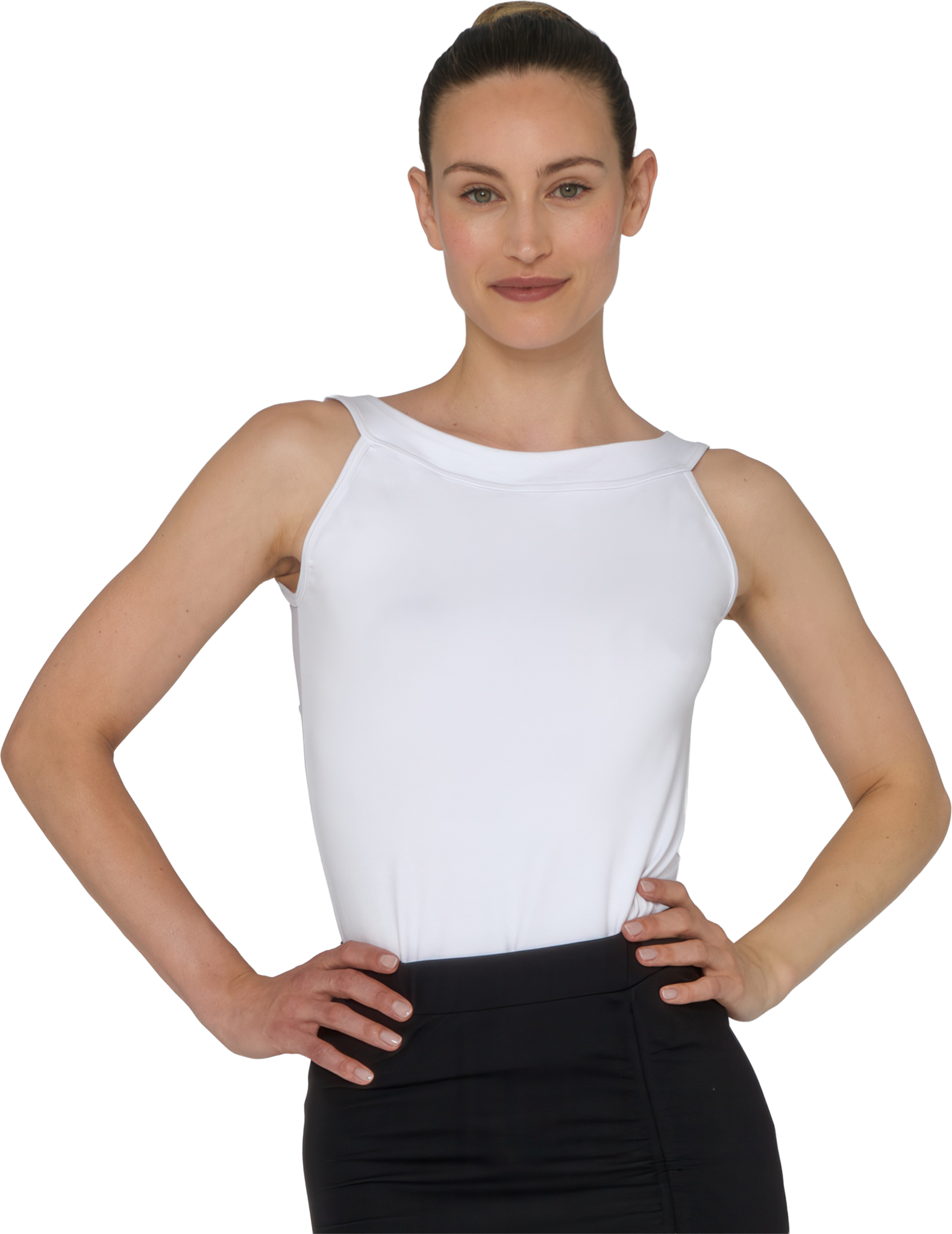 Tempsdanse Devora Blanc Aermelloses Weisses Tanztop Mit Mesh Ruecken 02