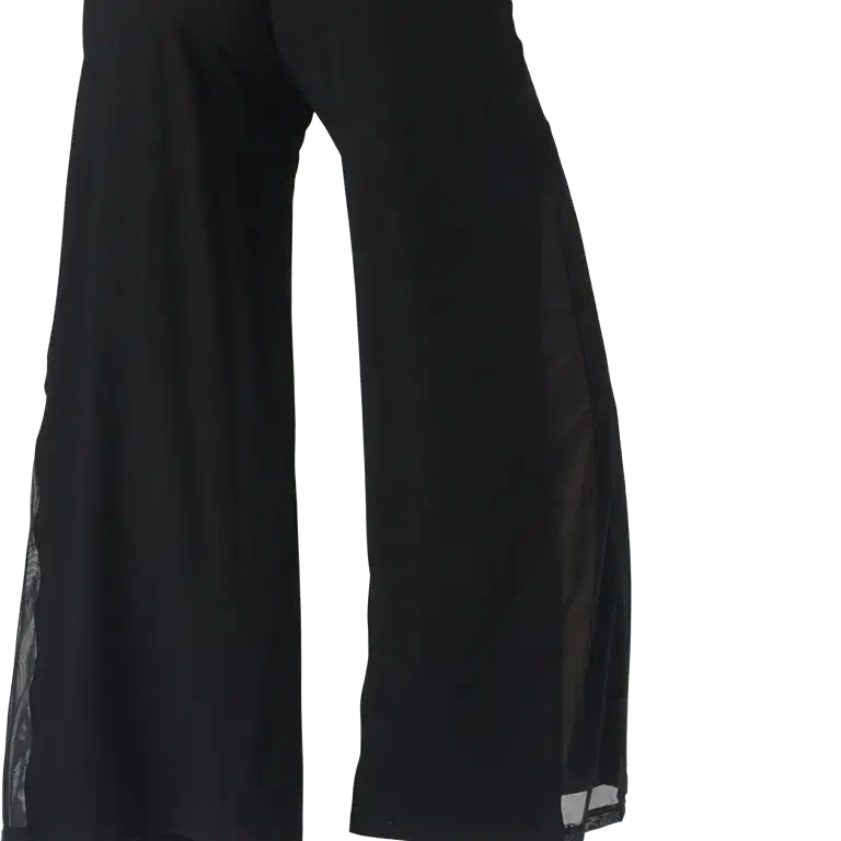 Tempsdanse Dolce Noir Weite 7 8 Tanzhose Mit Mesh Einsatz Schwarz 06