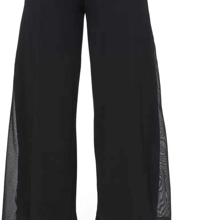 Tempsdanse Dolce Noir Weite 7 8 Tanzhose Mit Mesh Einsatz Schwarz 11