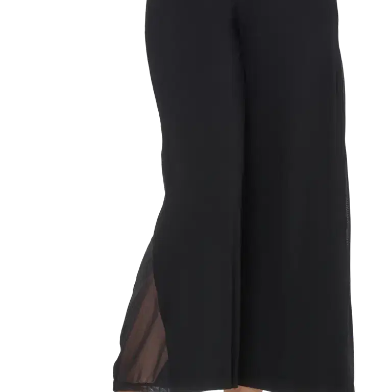 Tempsdanse Dolce Noir Weite 7 8 Tanzhose Mit Mesh Einsatz Schwarz 12