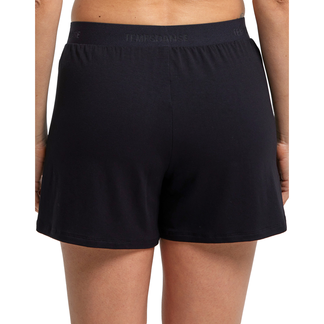 Tempsdanse Gema Noir Schwarze Damen Tanzshorts Aus Viskose 04