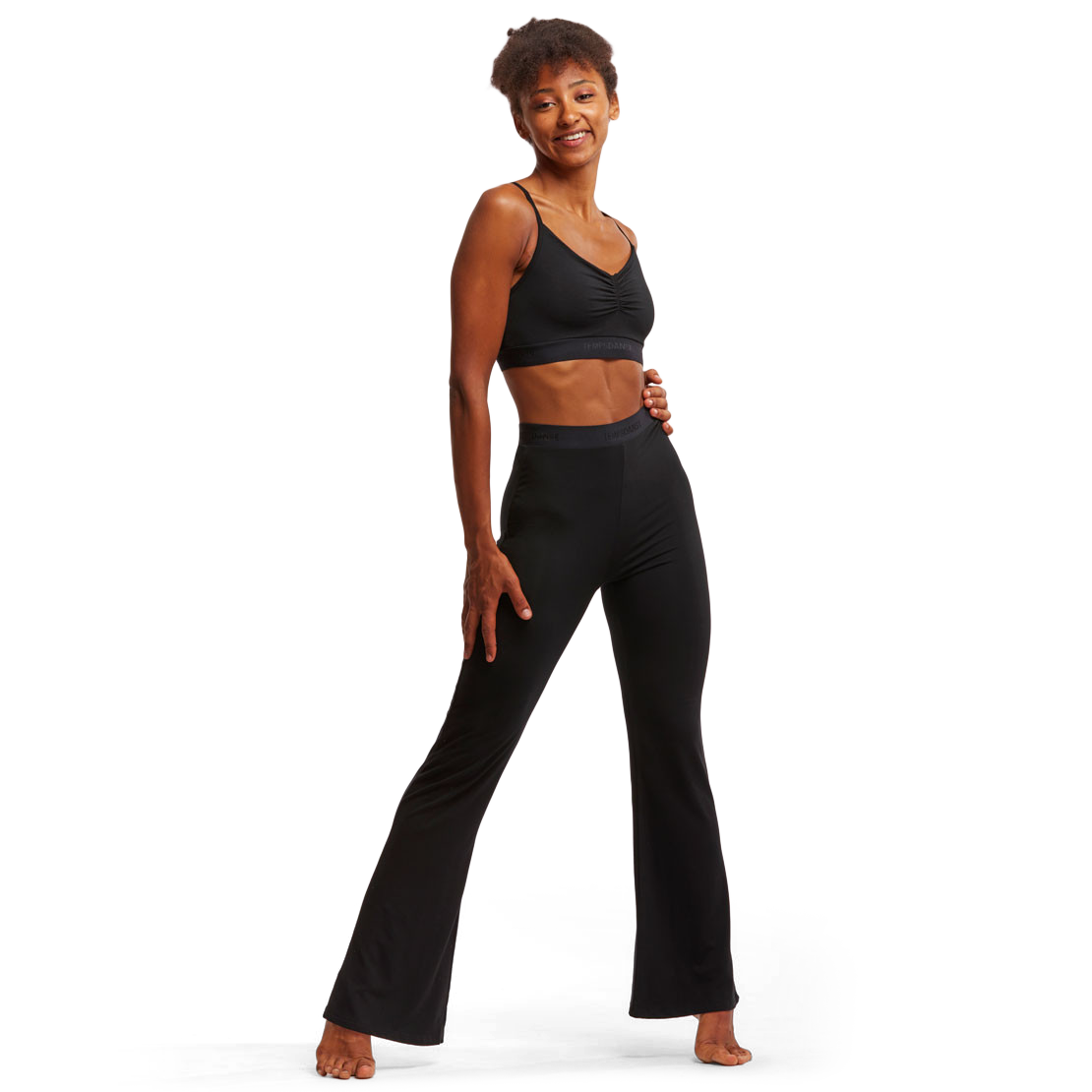 Tempsdanse Ginger Noir Jazzhose Mit Hohem Bund Schwarz 01