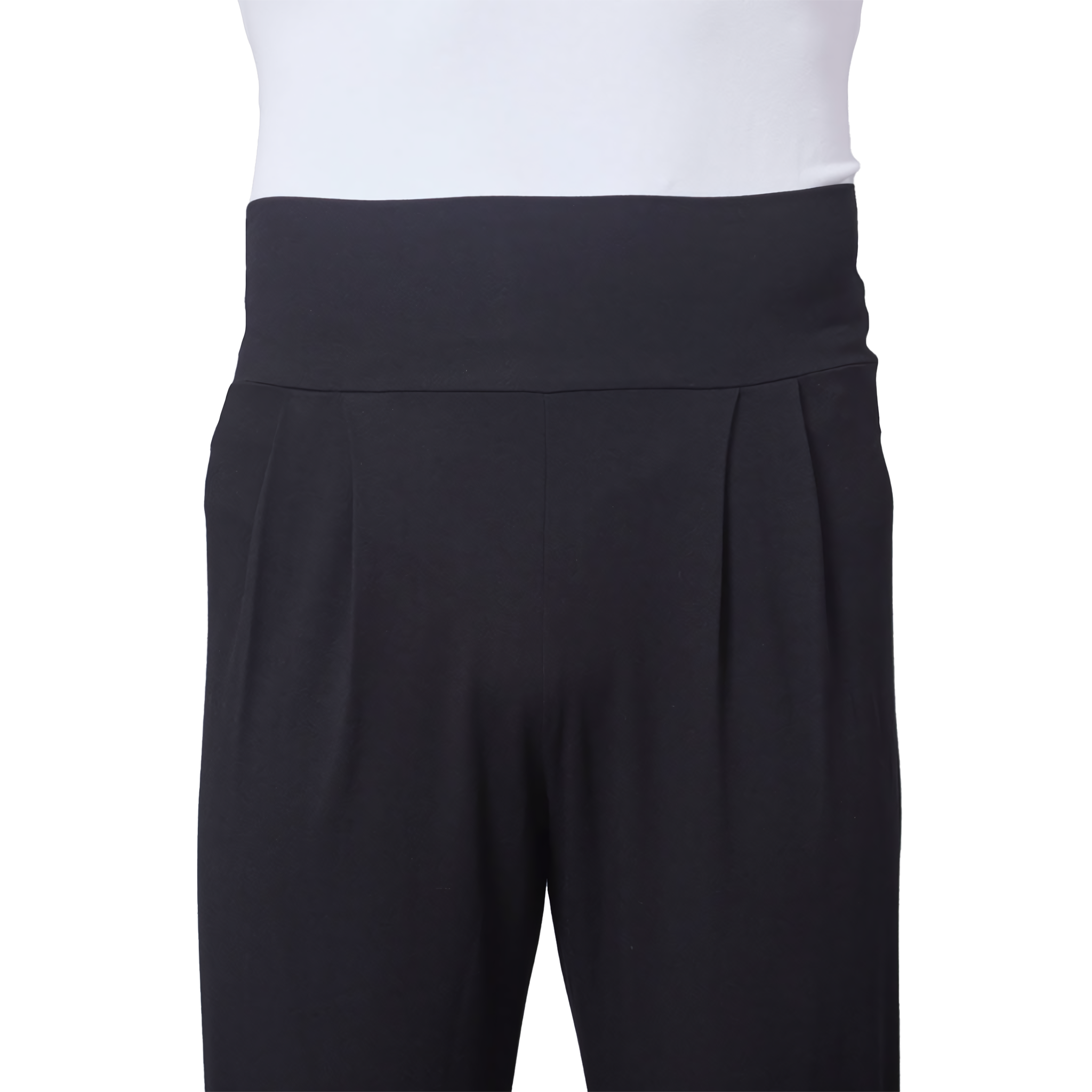 Tempsdanse Octavio Noir Schwarze Tanzhose Fuer Herren Breiter Bund 06
