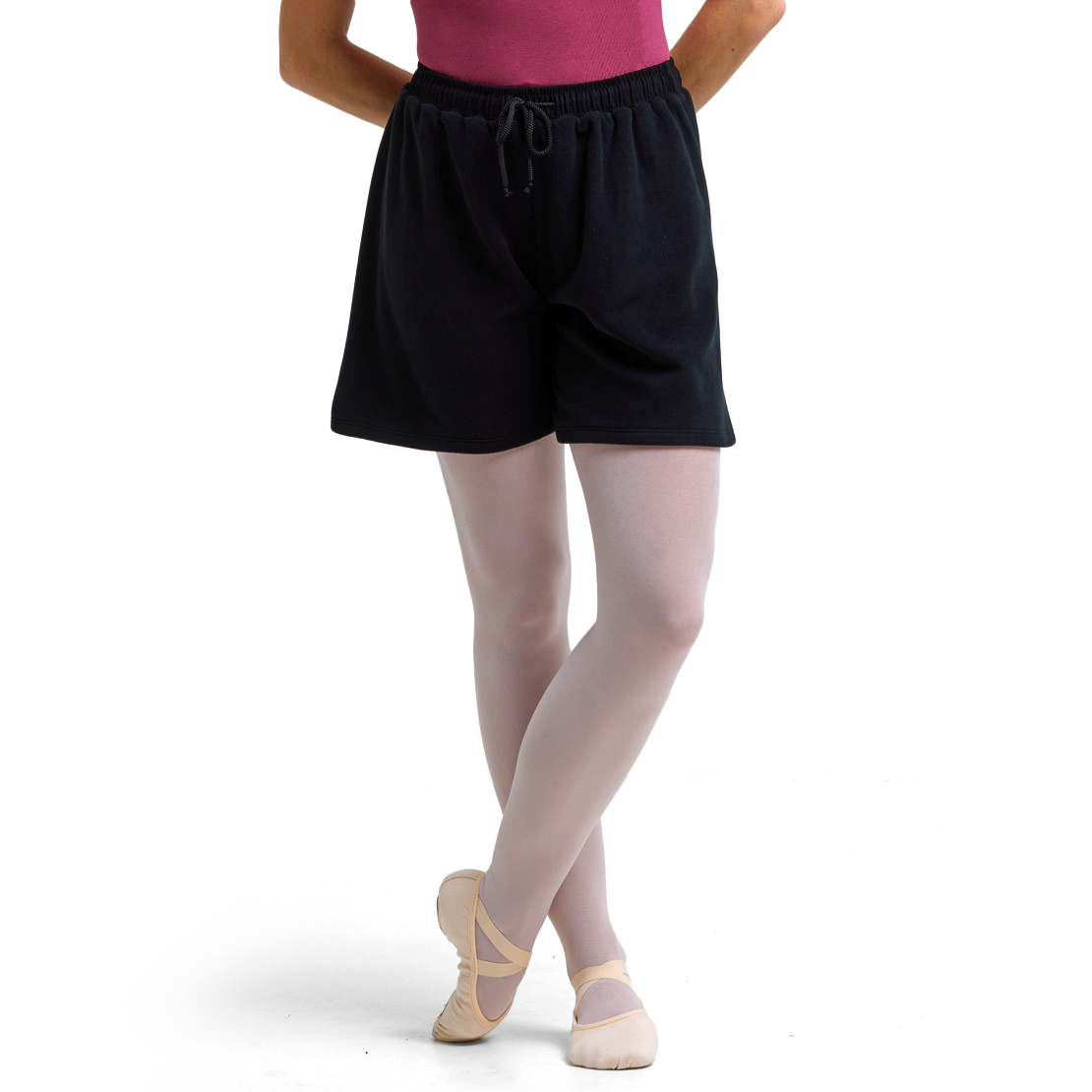 Tempsdanse Smile Noir Unisex Waermeshorts Aus Fleece Schwarz 02