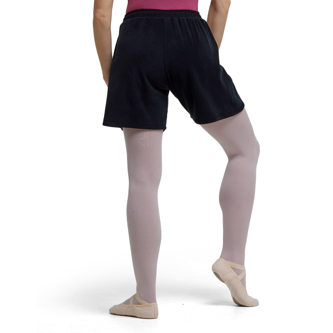 Tempsdanse Smile Noir Unisex Waermeshorts Aus Fleece Schwarz 03