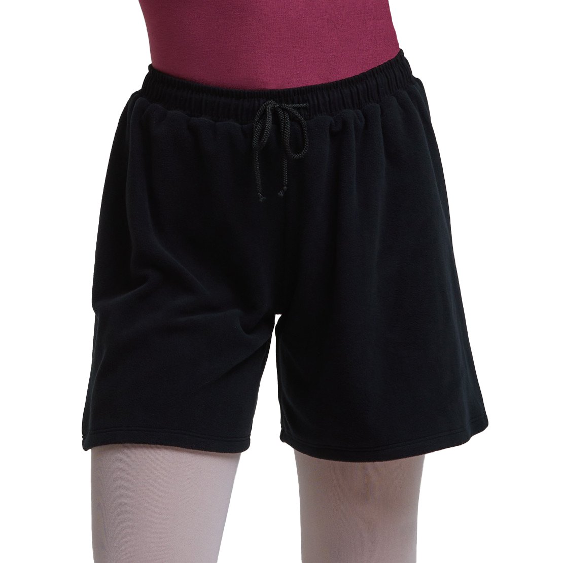 Tempsdanse Smile Noir Unisex Waermeshorts Aus Fleece Schwarz 04