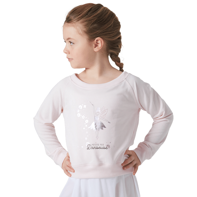 Tempsdanse Talia Jr Fee Perle Ballett Pullover Fuer Maedchen Rosa 01