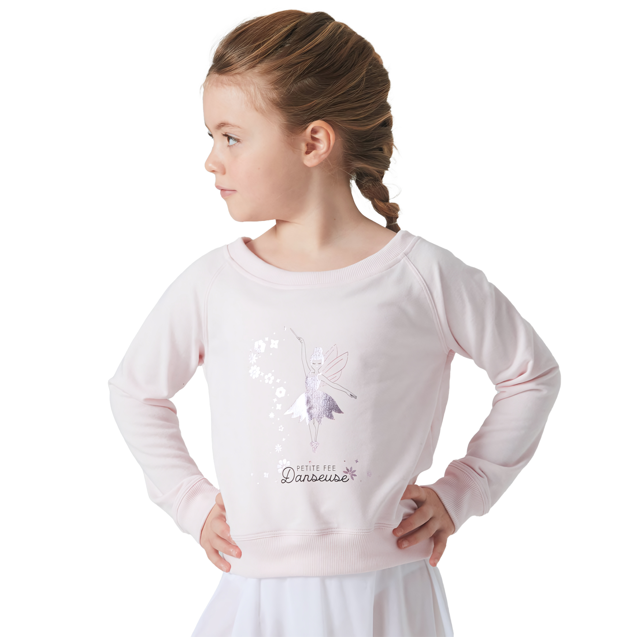 Tempsdanse Talia Jr Fee Perle Ballett Pullover Fuer Maedchen Rosa 01