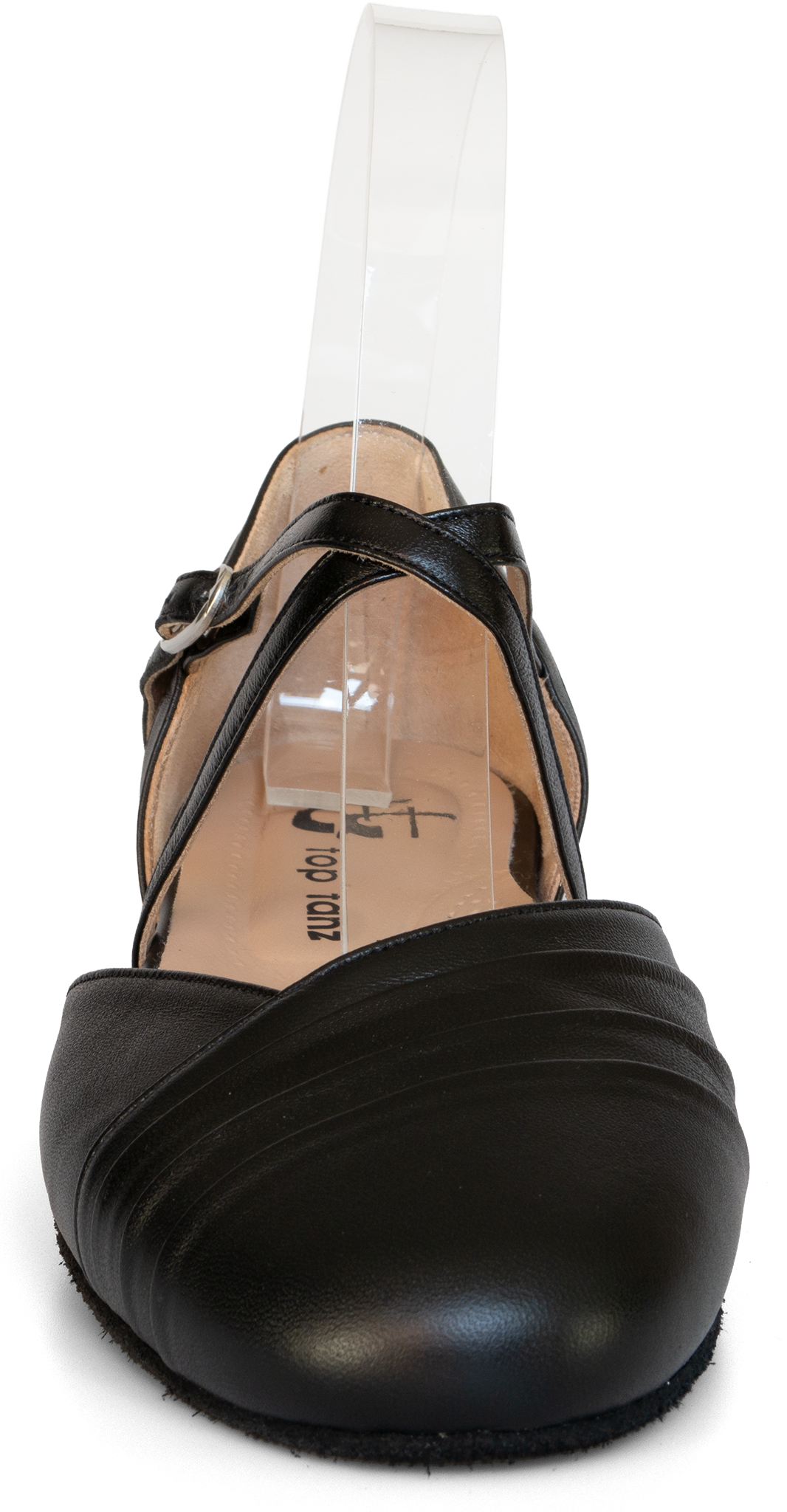 Toptanz Detroit 18 Mm 3221 Schwarz Flacher Damen Tanzschuh Mit Kreuzriemchen 110883 05