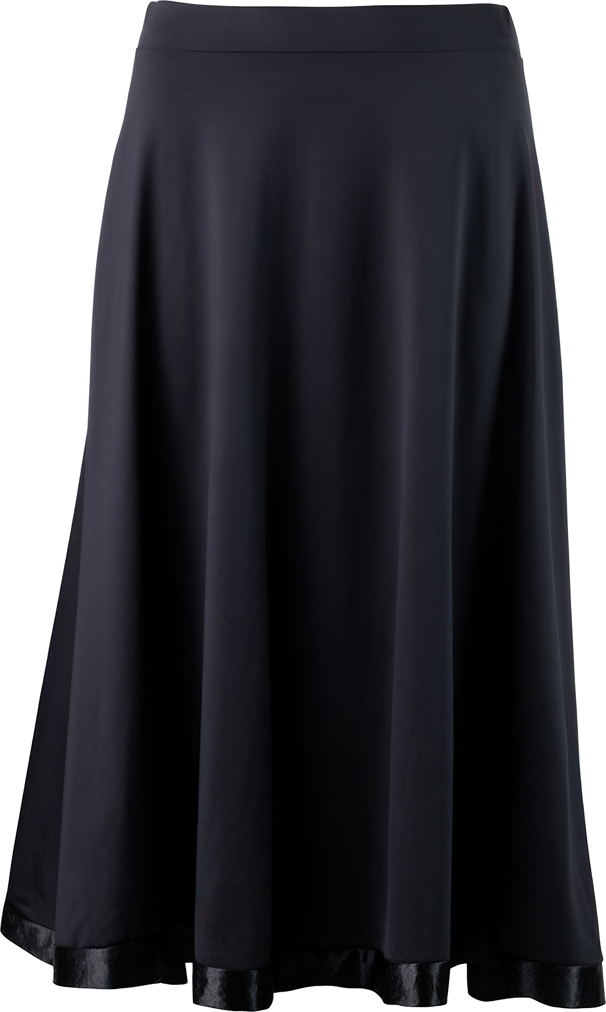 Werner Kern Sari Schwarz Knielanger Tanzrock Mit Satinborte 117332 05
